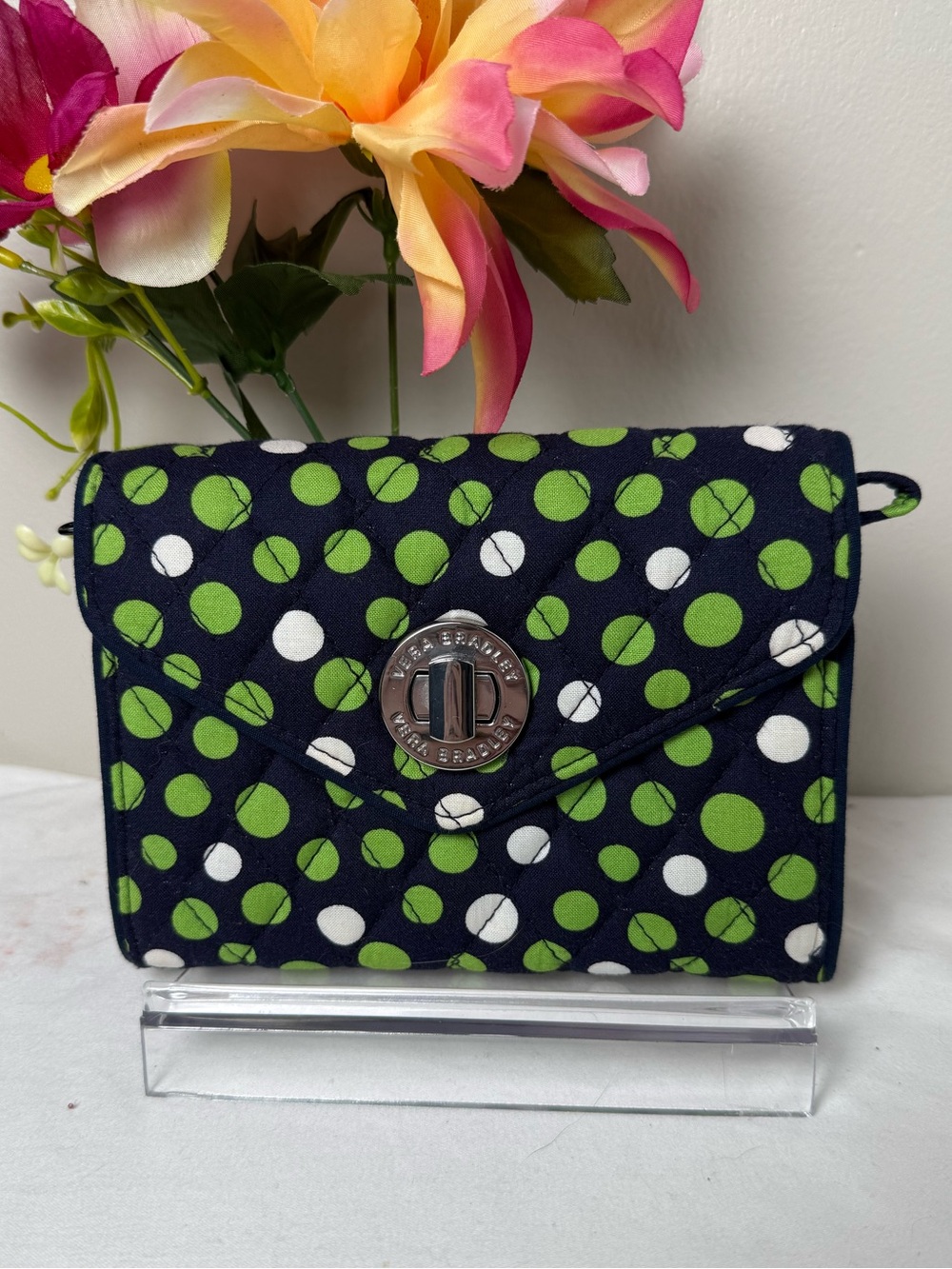NWOT Vera Bradley Lucky Dots Your Turn Smartphone Wristlet New Without Tags